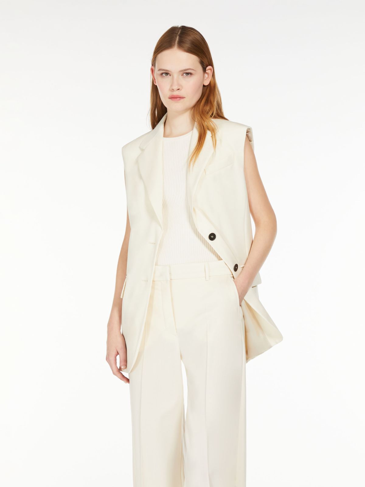 Weekend Gilet in tela di lana stretch Affare Del Giorno