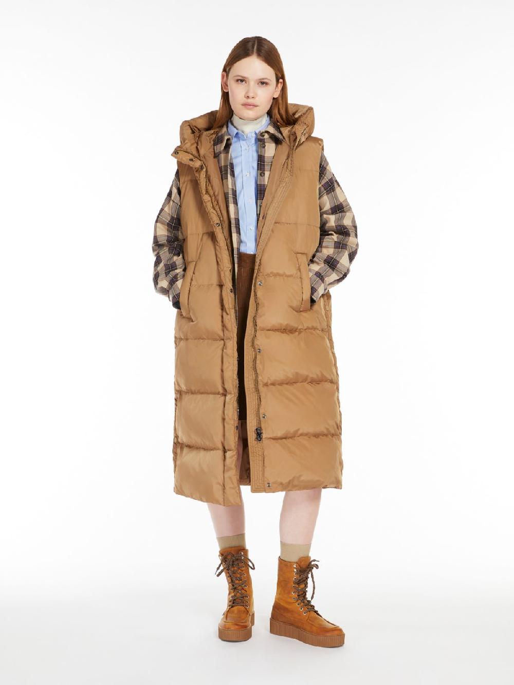 Weekend Gilet lungo in taffetà antigoccia