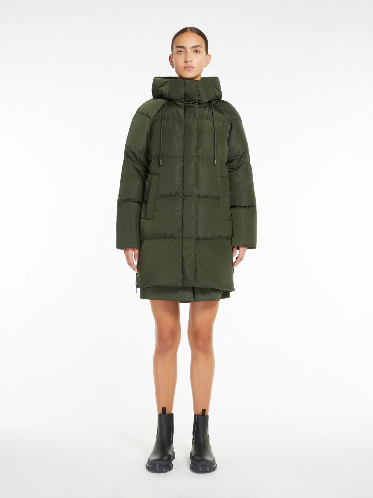Weekend Parka in taffetà antigoccia Vendita Economica