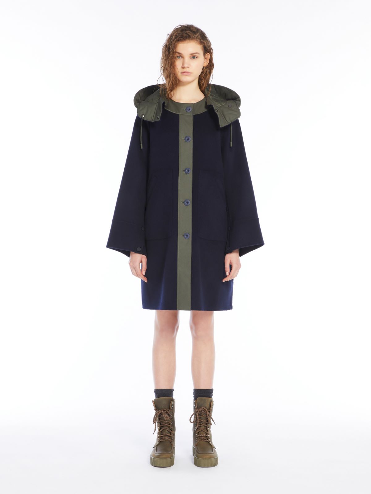 Weekend Parka in lana e tela antigoccia Negozio