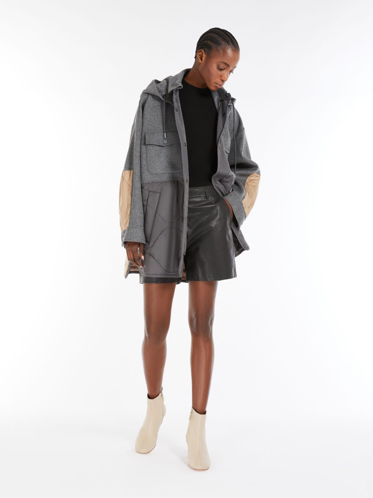Weekend Giacca in double di lana e nylon
