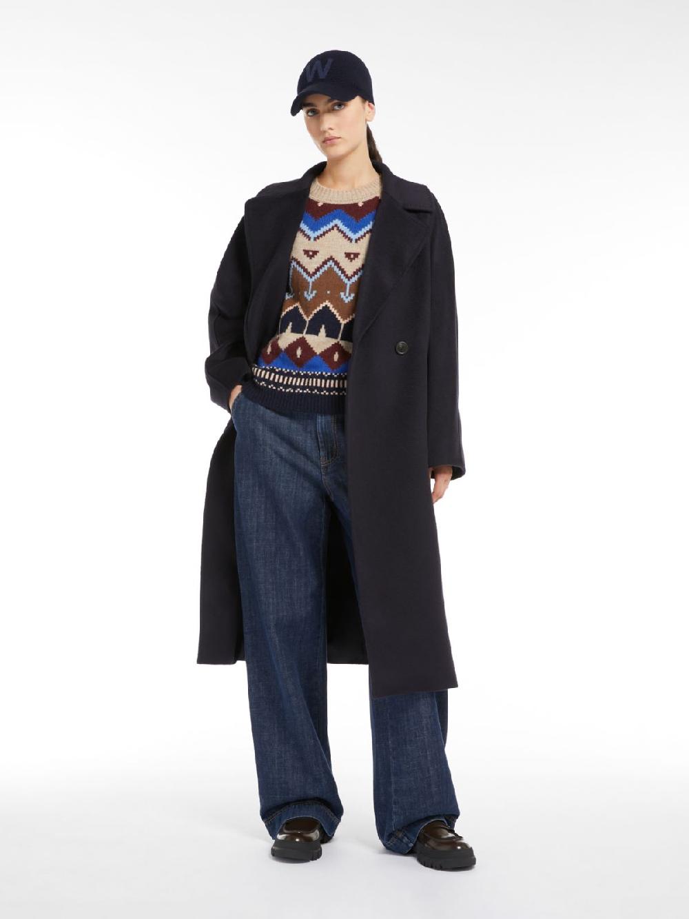 Weekend Cappotto in lana con cintura