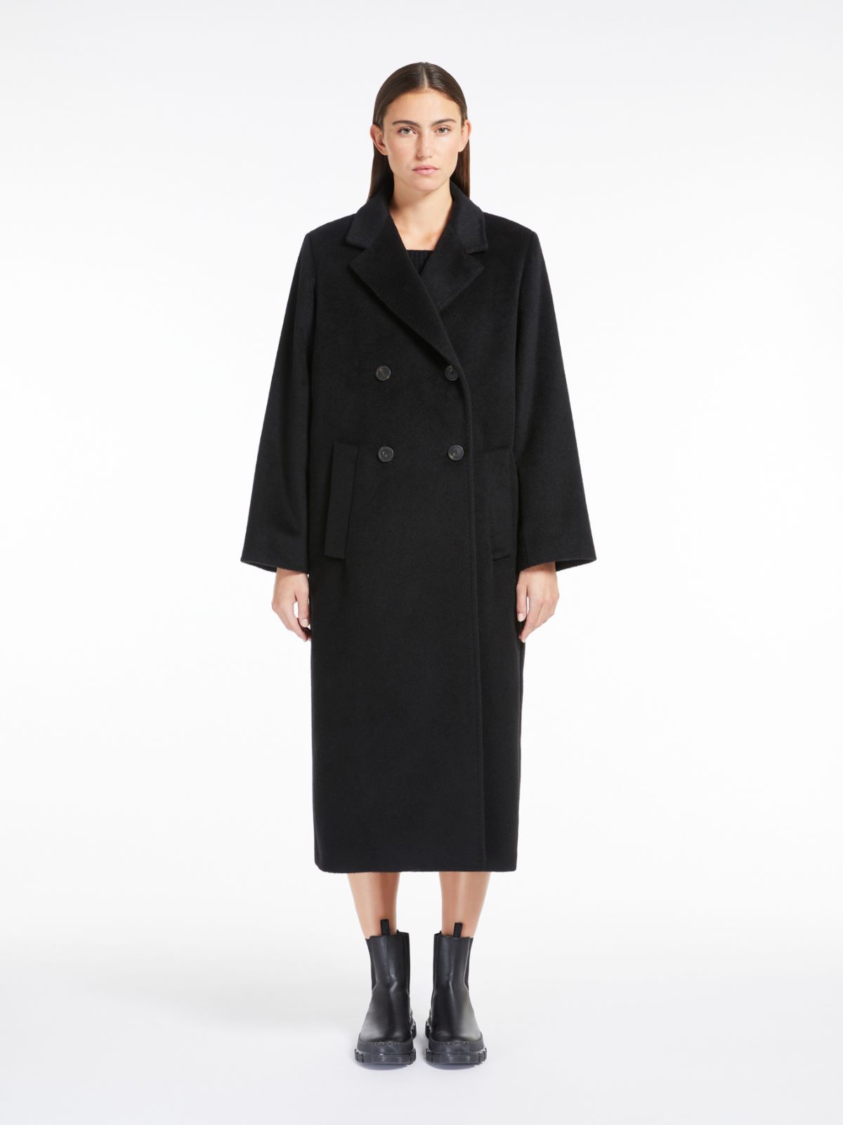 Weekend Cappotto doppiopetto in lana e alpaca Prezzo Ridotto