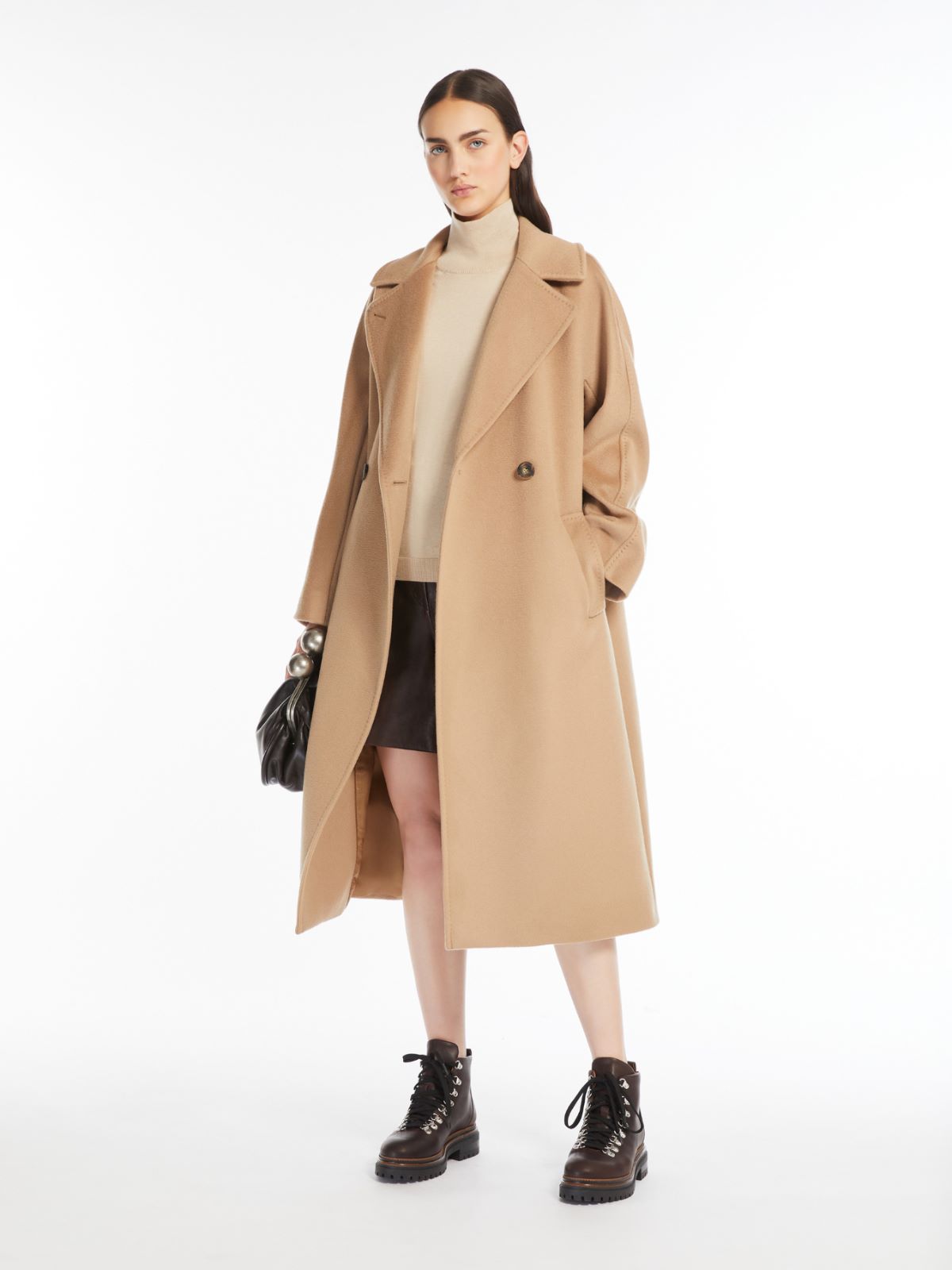 Weekend Cappotto in lana con cintura