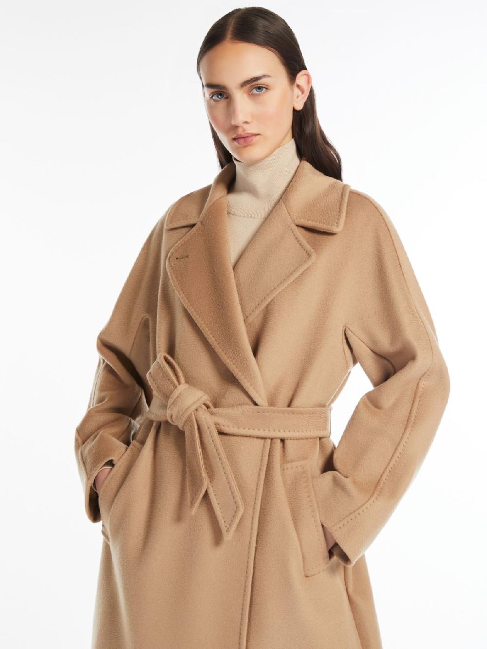 Weekend Cappotto in lana con cintura Online