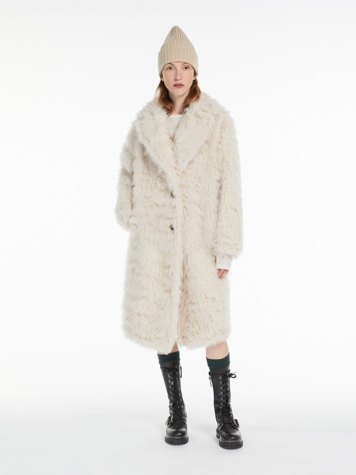 Weekend Cappotto a vestaglia in alpaca e lana