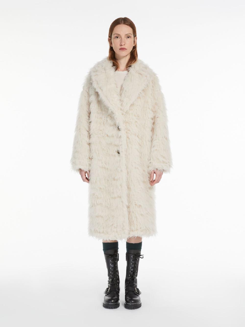 Weekend Cappotto a vestaglia in alpaca e lana Saldi