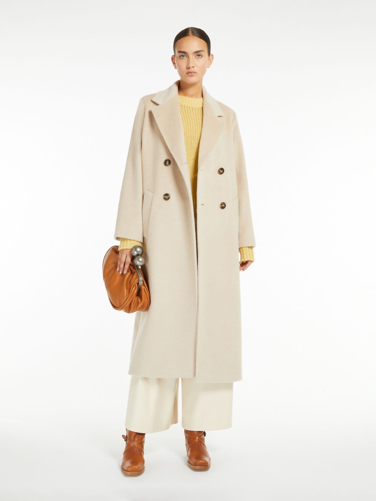Weekend Cappotto doppiopetto in lana e alpaca