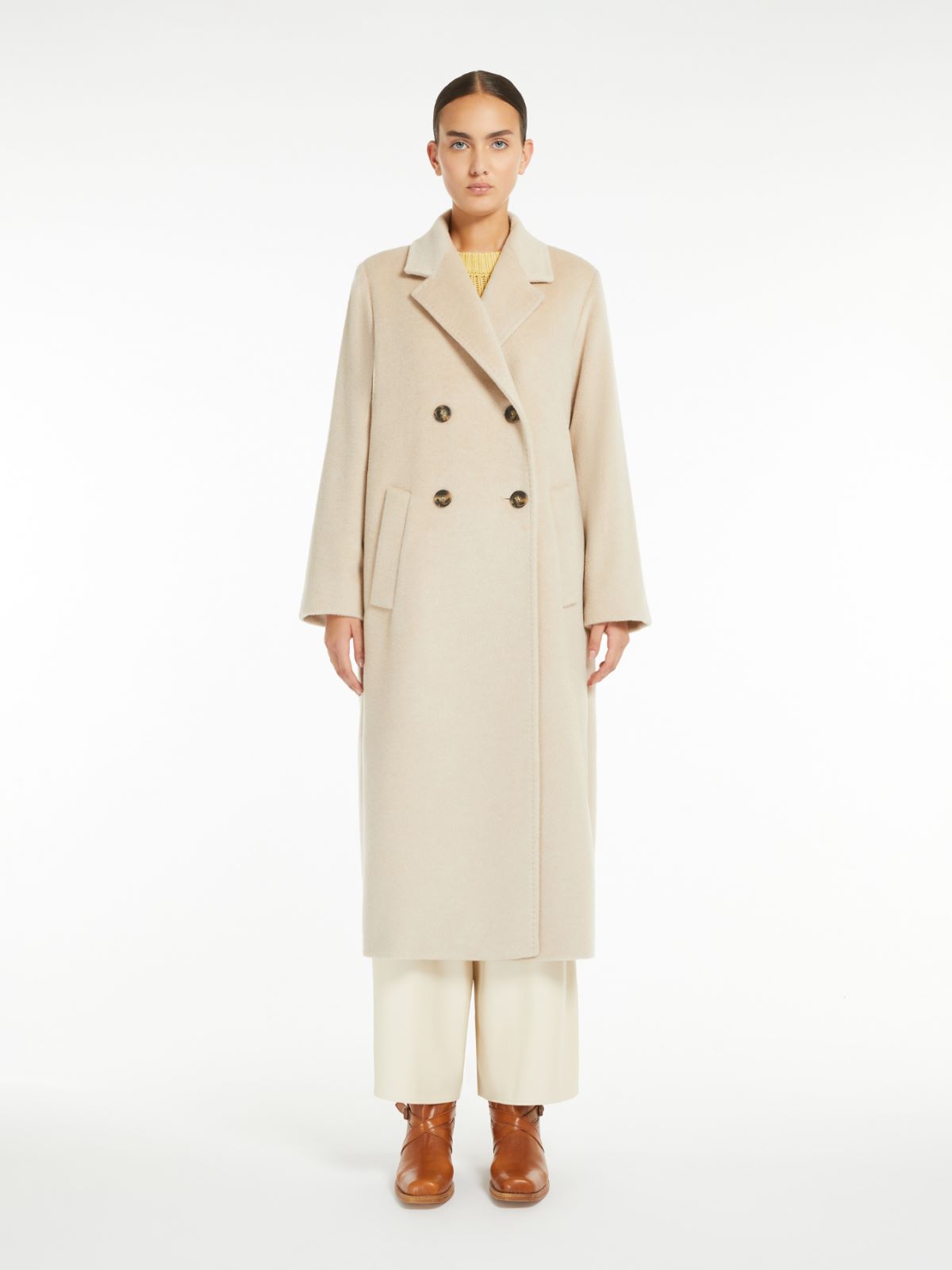 Weekend Cappotto doppiopetto in lana e alpaca Offerte