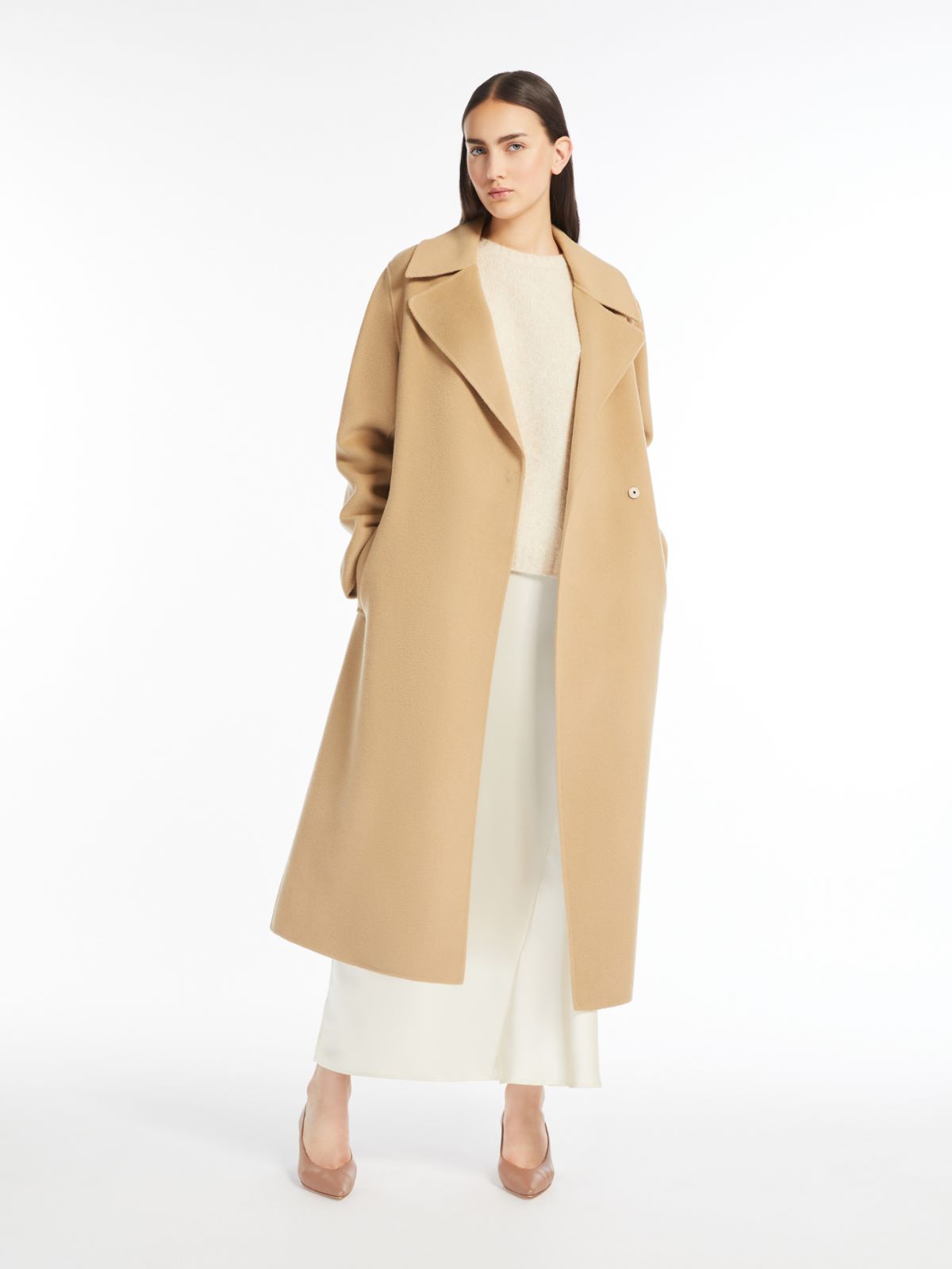 Weekend Cappotto lungo a vestaglia in lana