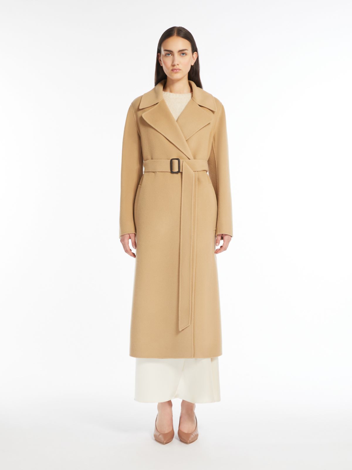 Weekend Cappotto lungo a vestaglia in lana Negozio