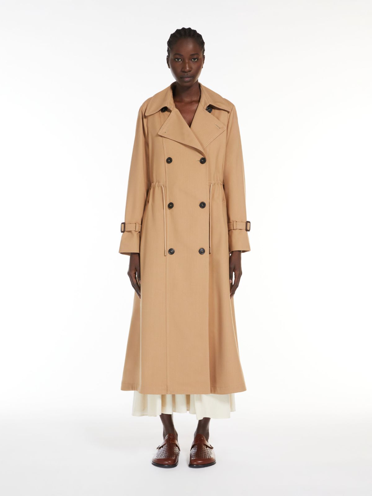 Weekend Trench in mista lana In Saldo