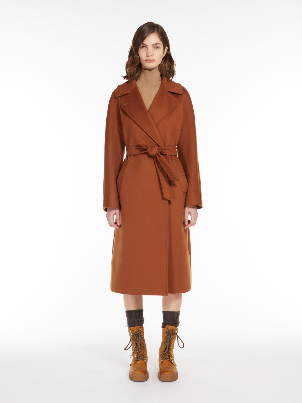 Weekend Cappotto in lana con cintura