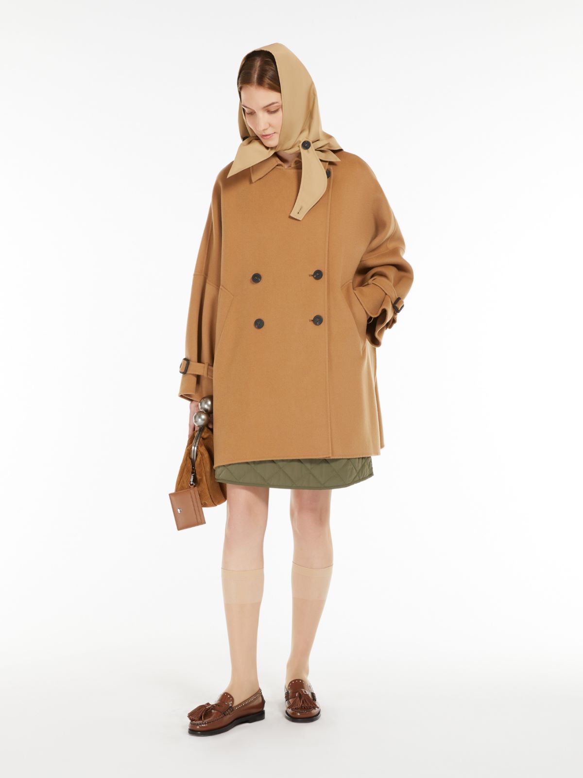 Weekend Cappotto ampio in double di mista lana