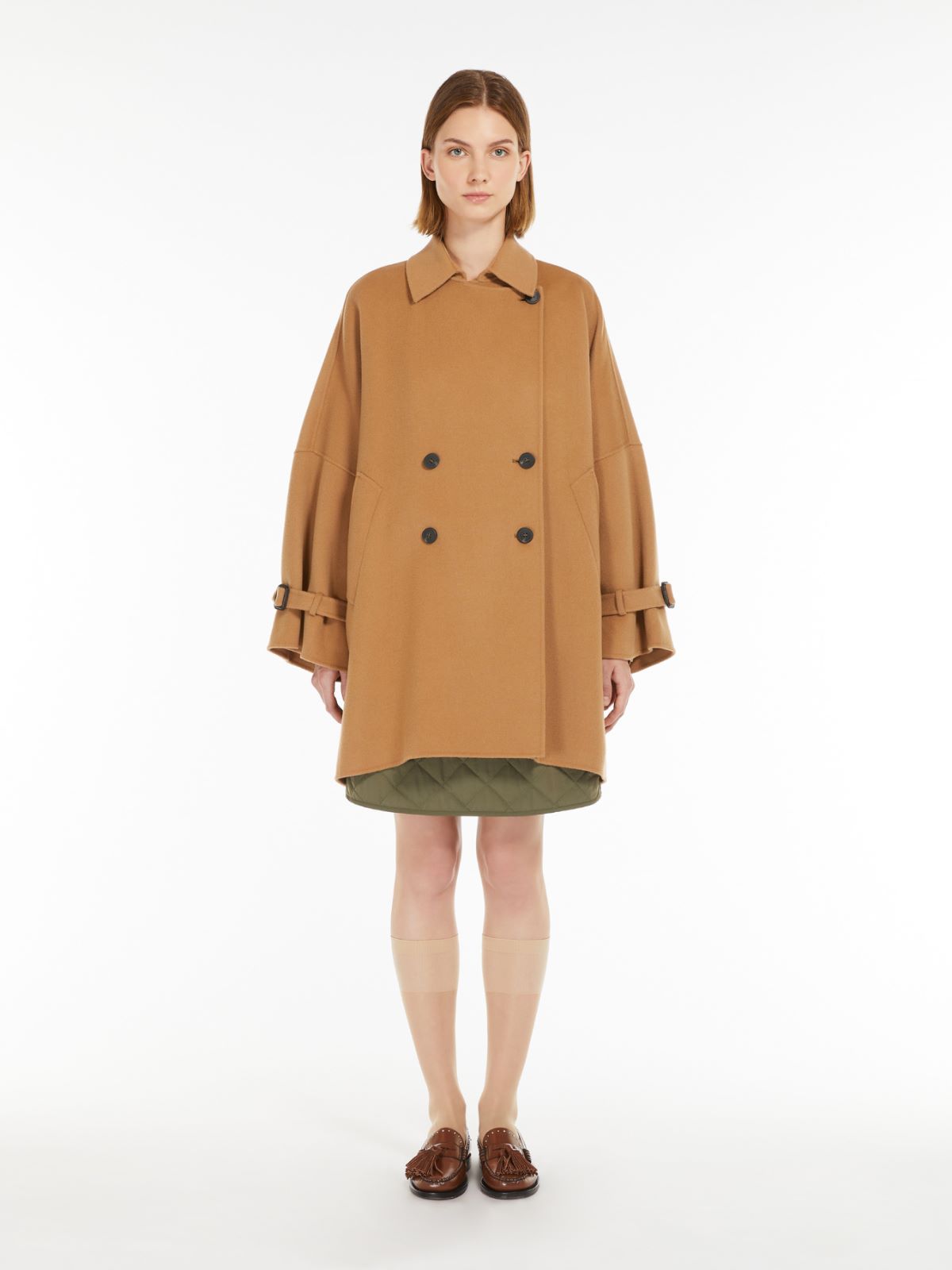 Weekend Cappotto ampio in double di mista lana 2025