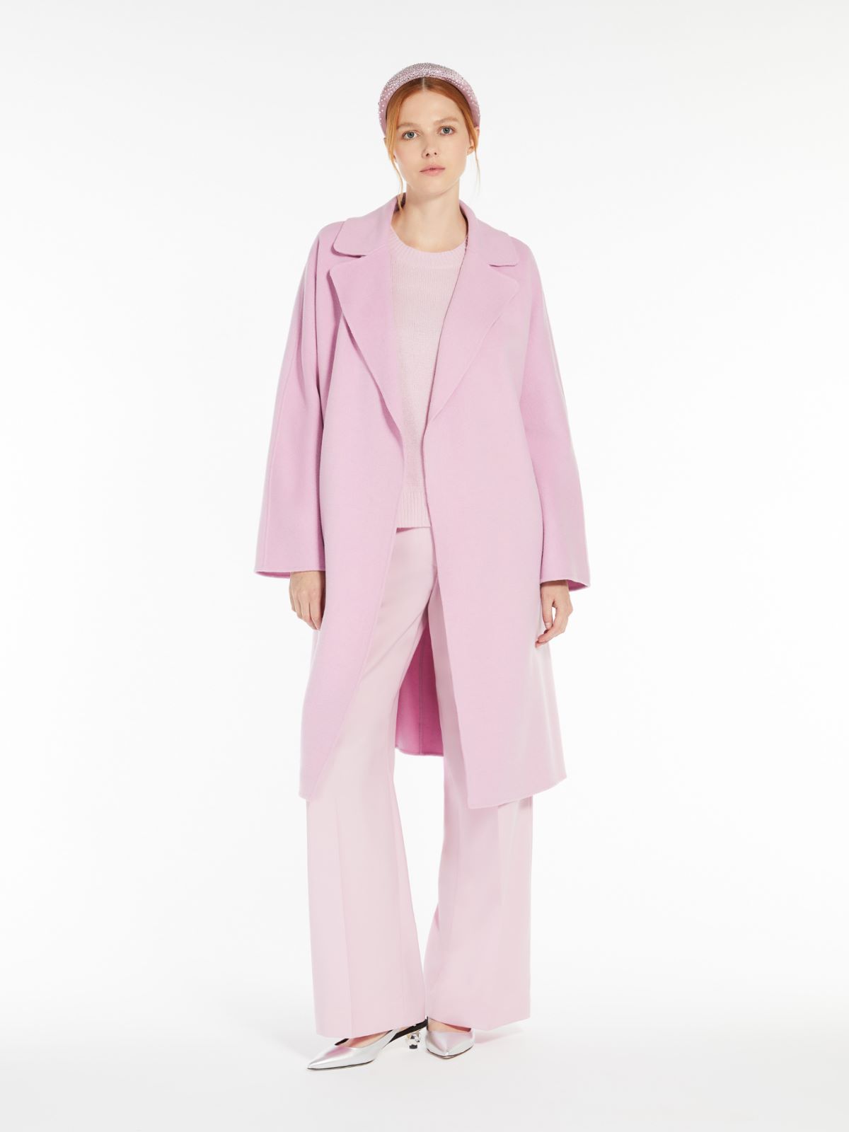 Weekend Cappotto a vestaglia in double di misto lana