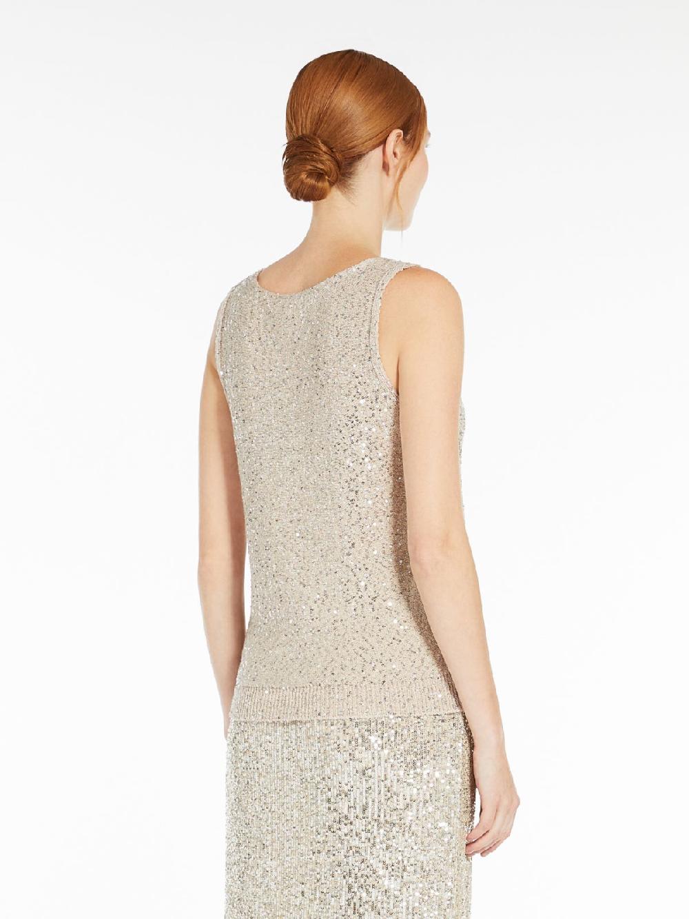 Weekend Top in filato di paillette Shopping Online