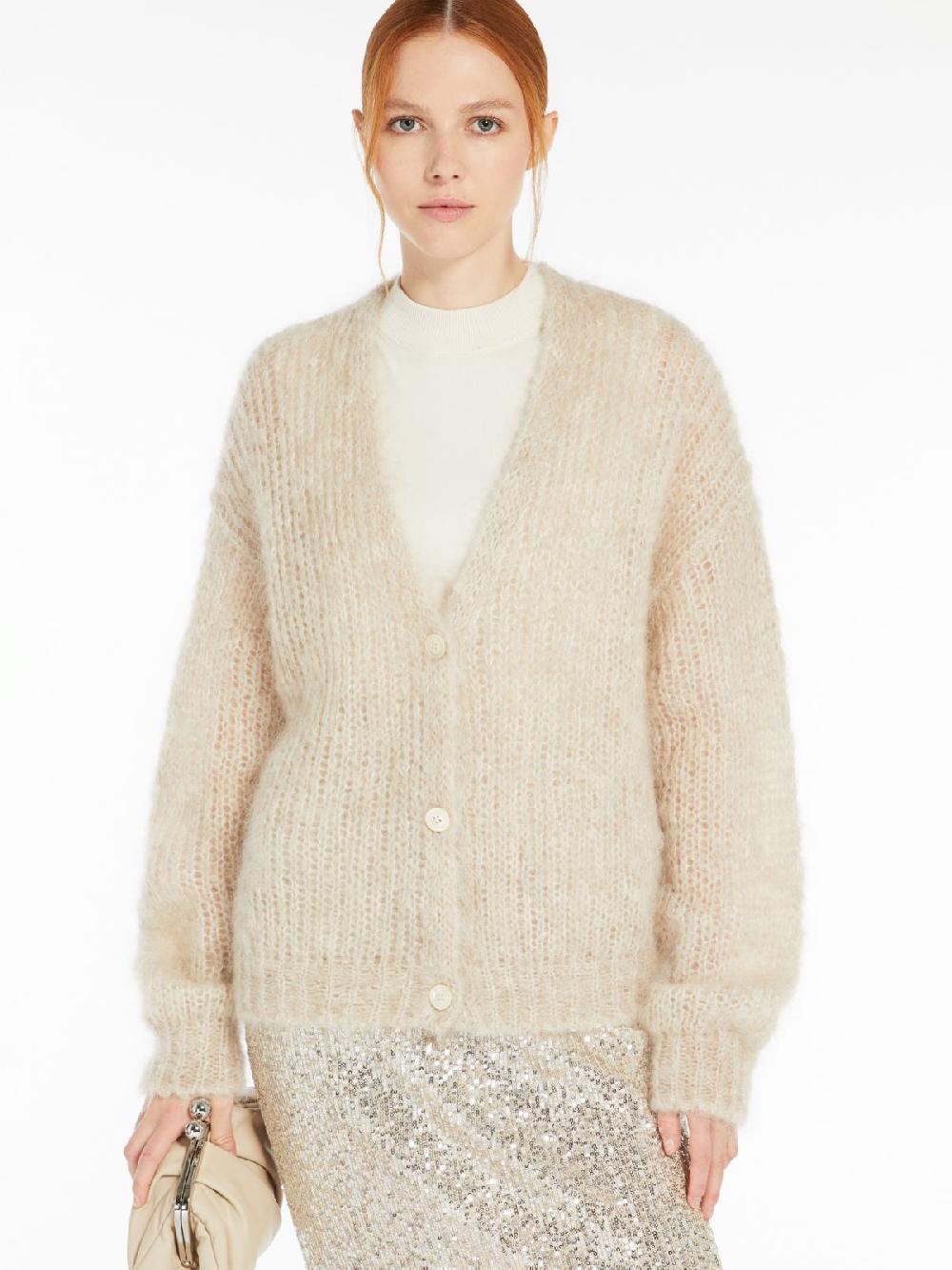 Weekend Cardigan in filato di mohair Prezzo Ridotto