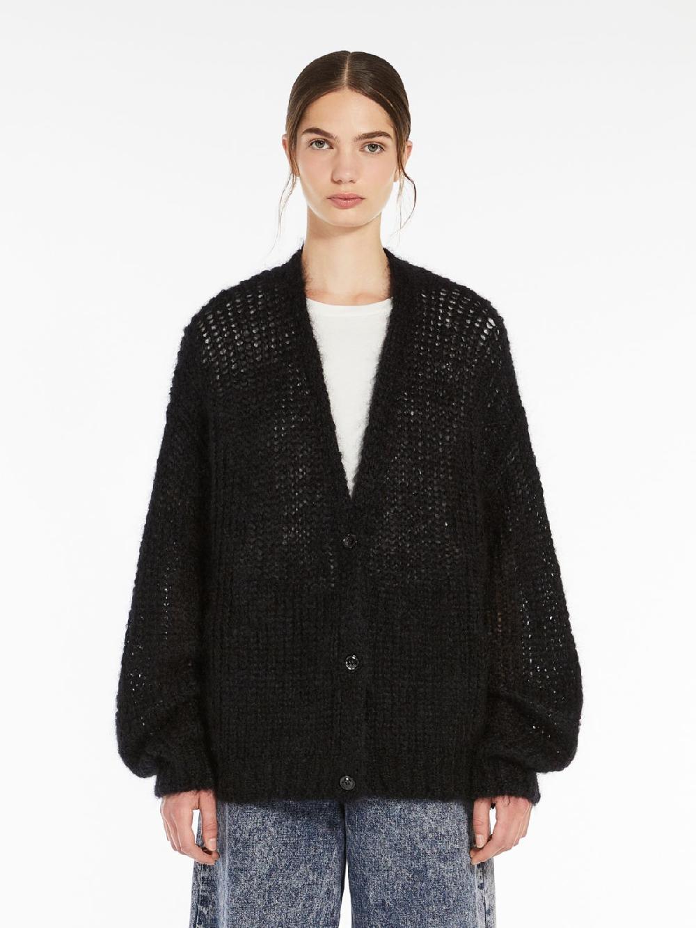 Weekend Cardigan in filato di mohair Hotsell