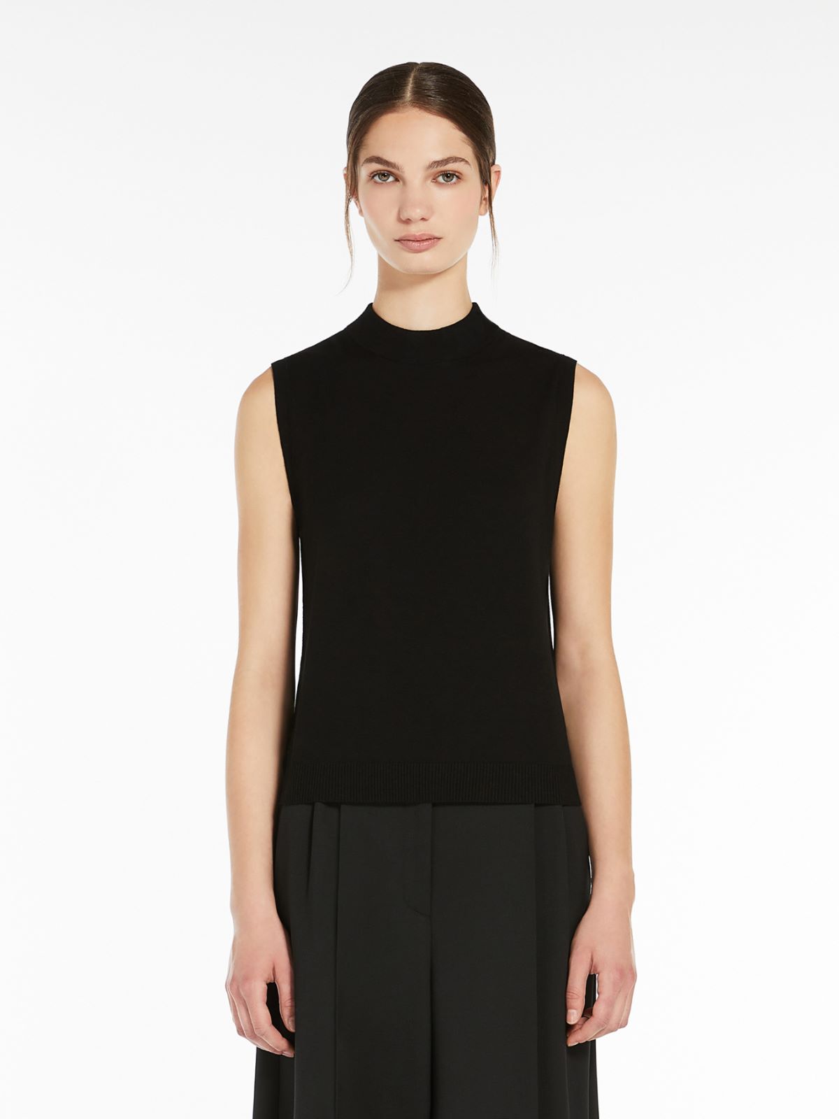 Weekend Top in filato di viscosa stretch Vendita Calda