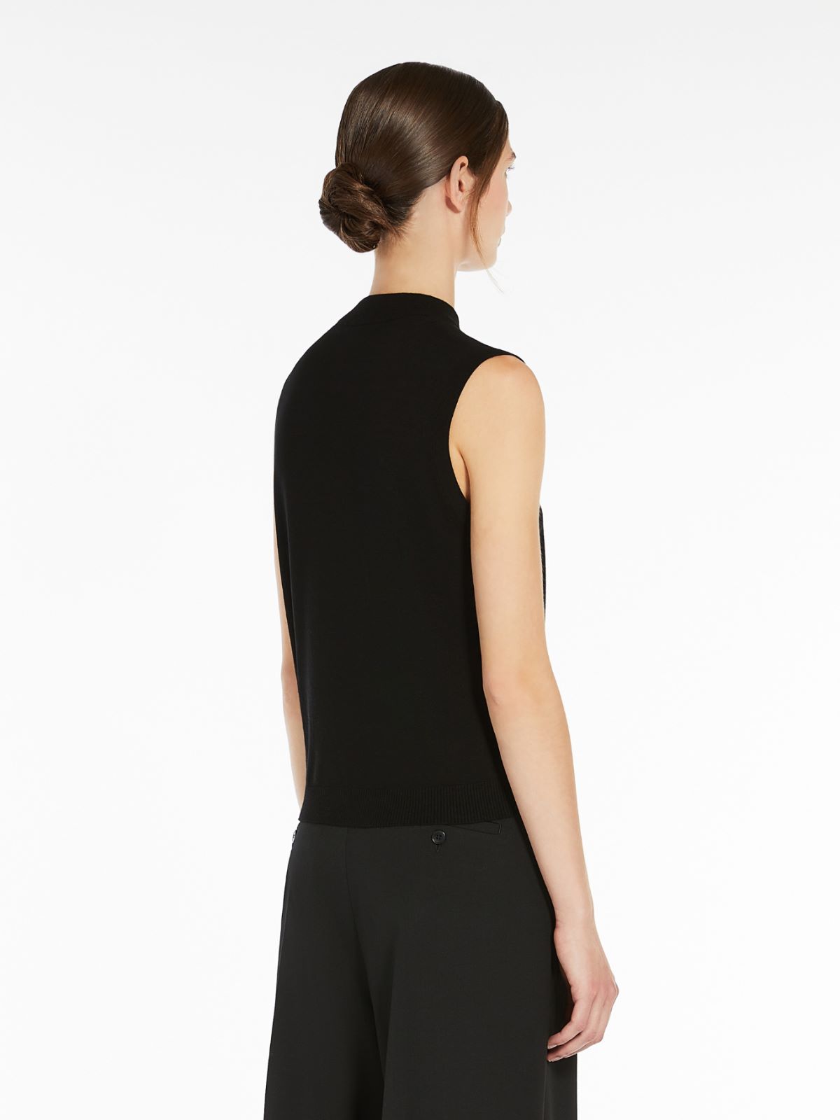 Weekend Top in filato di viscosa stretch Vendita Calda