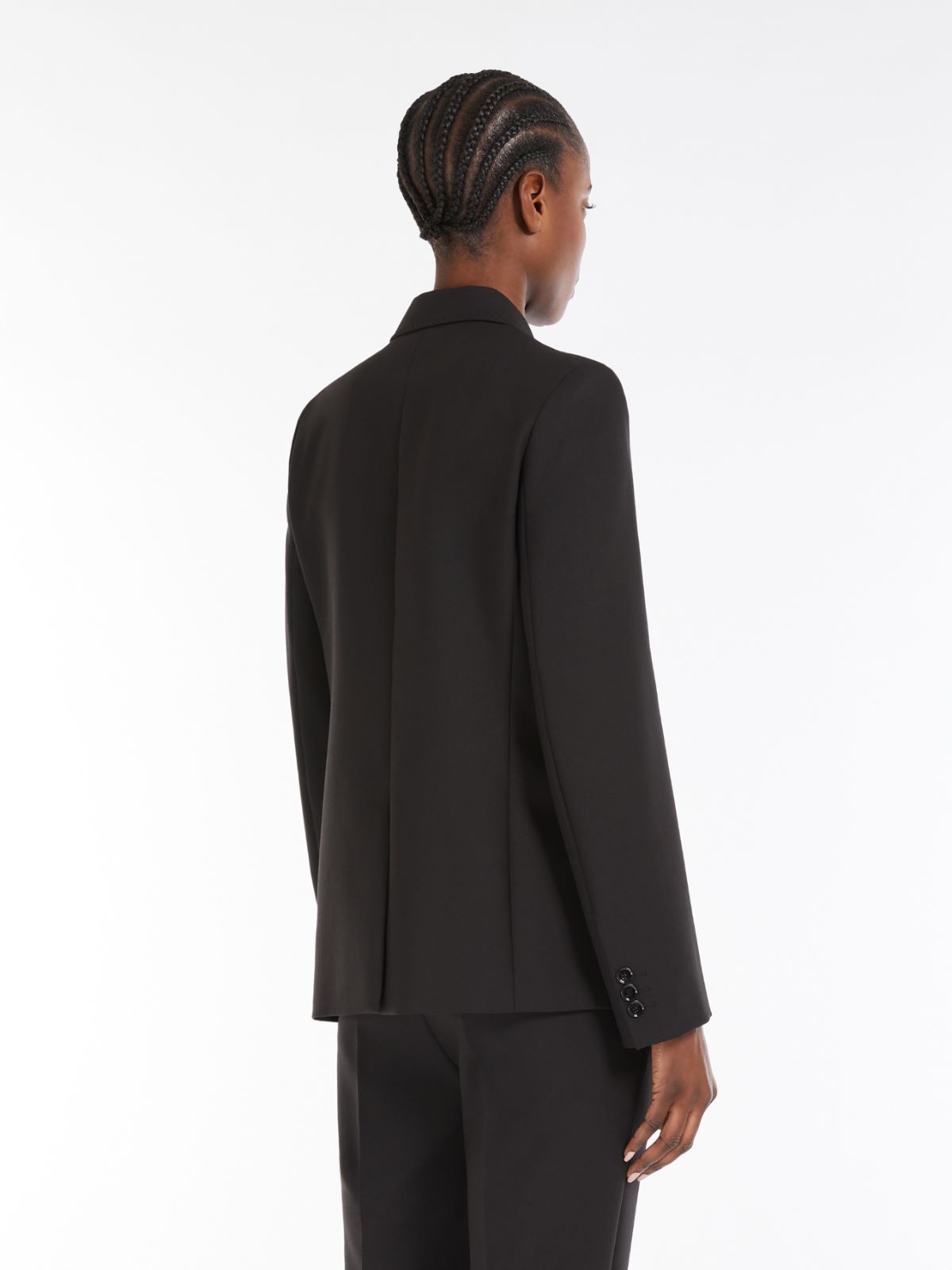 Weekend Blazer monopetto in tela di mista lana Vendite Flash