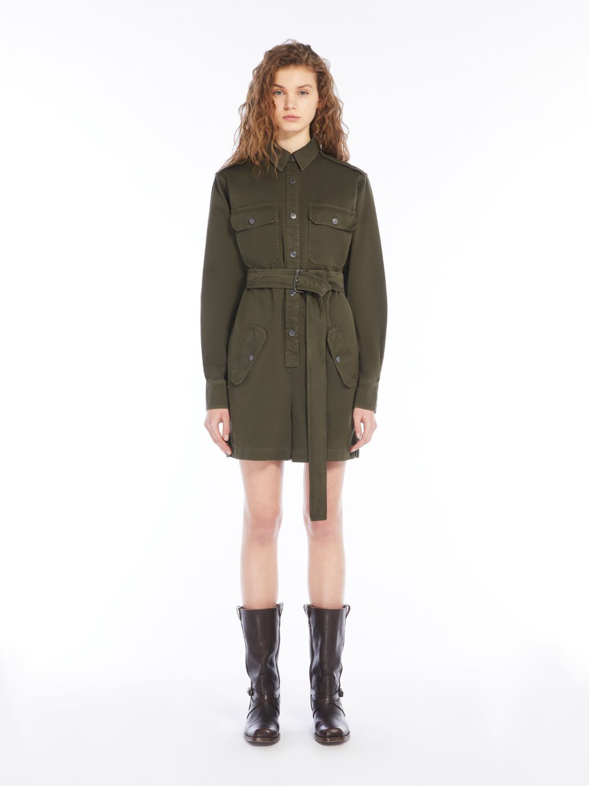 Weekend Tuta cargo in gabardina di cotone Spedizione Gratuita