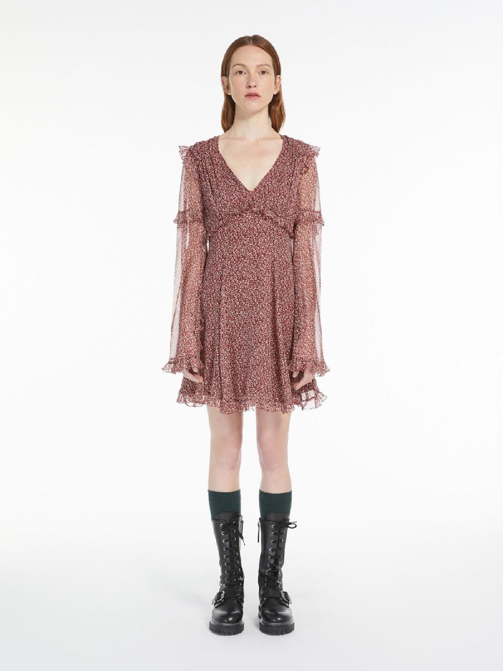 Weekend Abito corto in georgette stampata Shopping Online