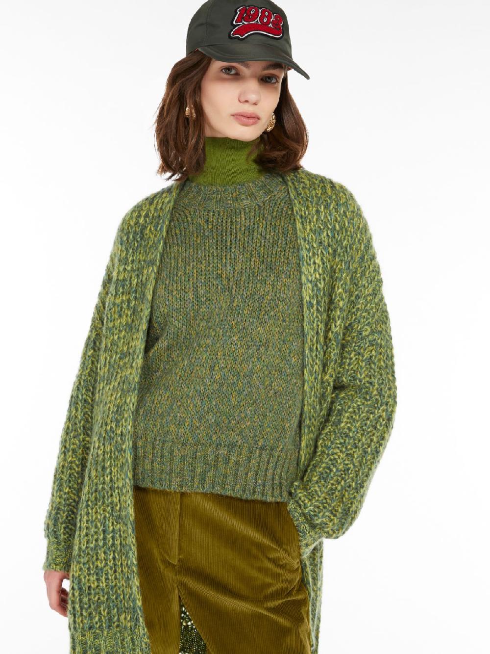 Weekend Cardigan a coste in mohair chiné 2025