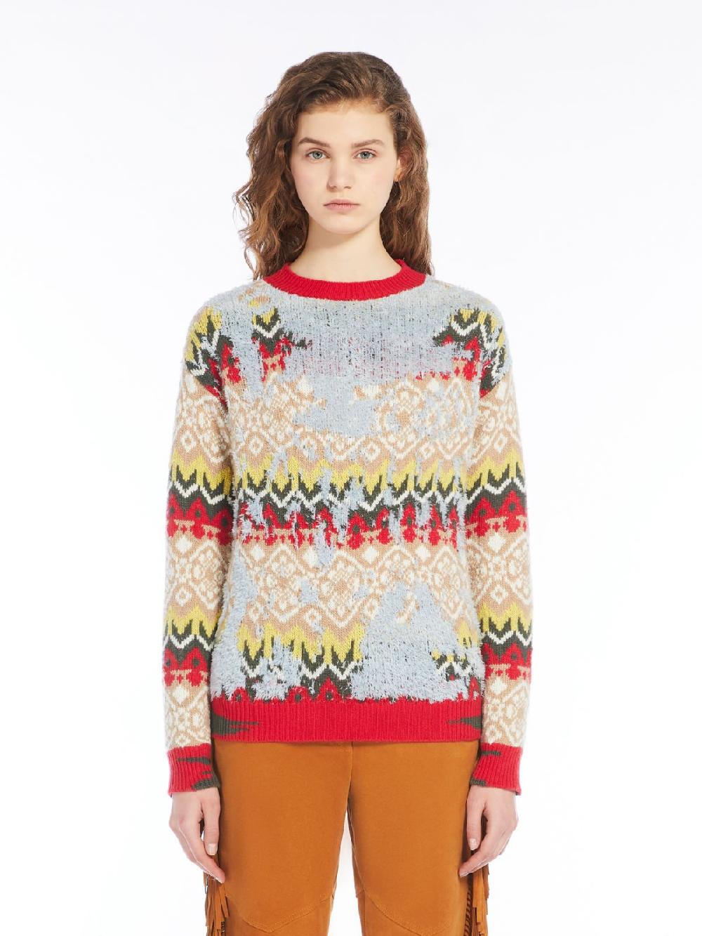 Weekend Maglia in mista lana jacquard Italy