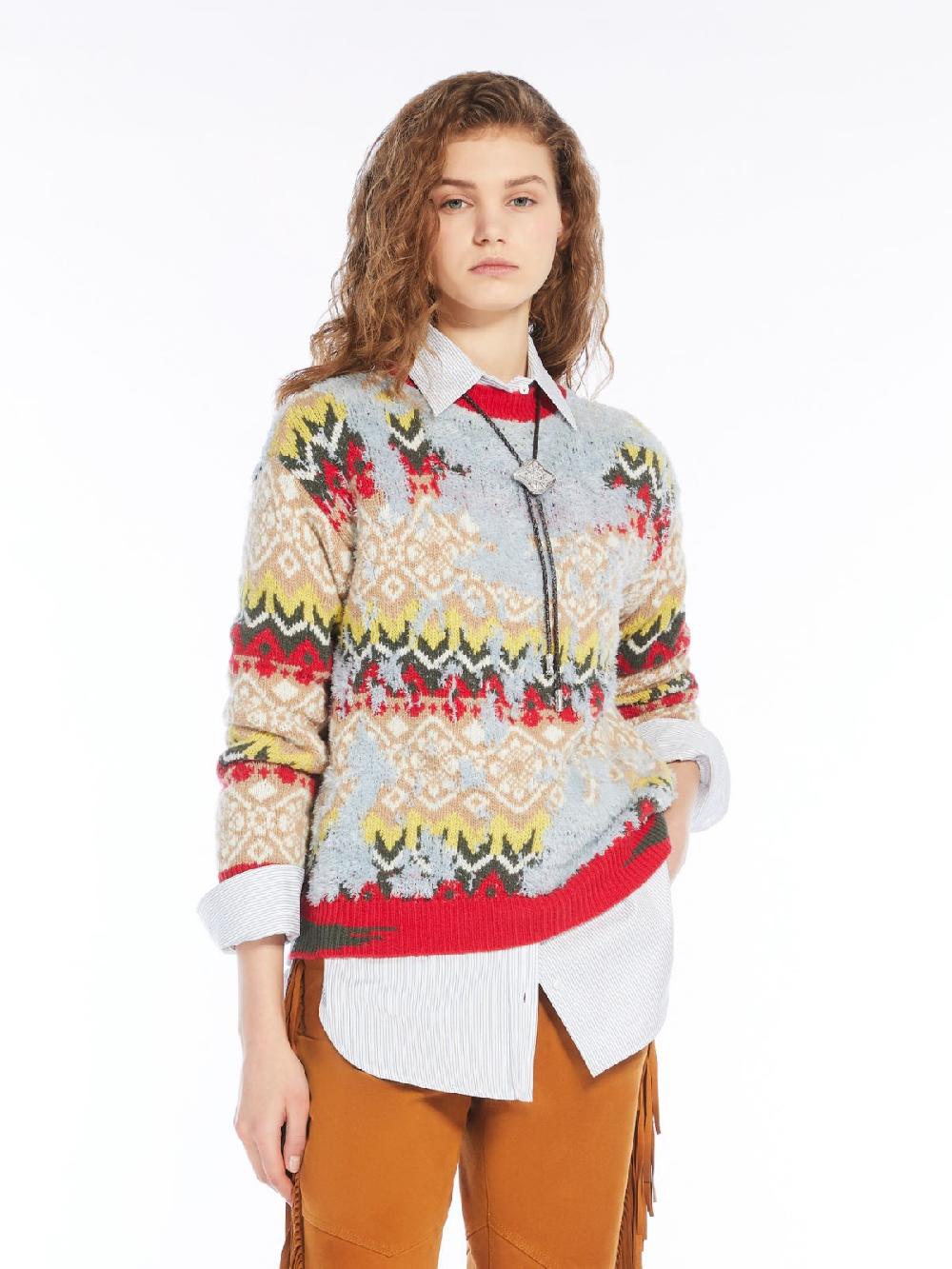 Weekend Maglia in mista lana jacquard Italy