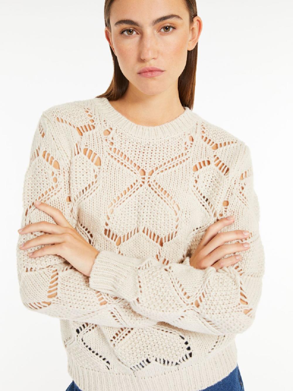 Weekend Maglia in mista lana traforata Promozione