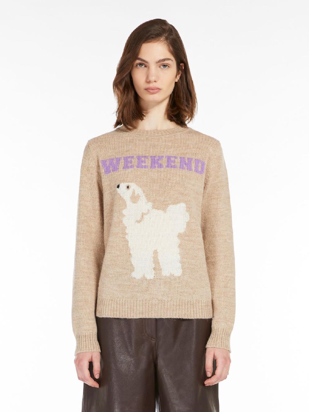 Weekend Maglia intarsiata in alpaca e lana Consegna Veloce