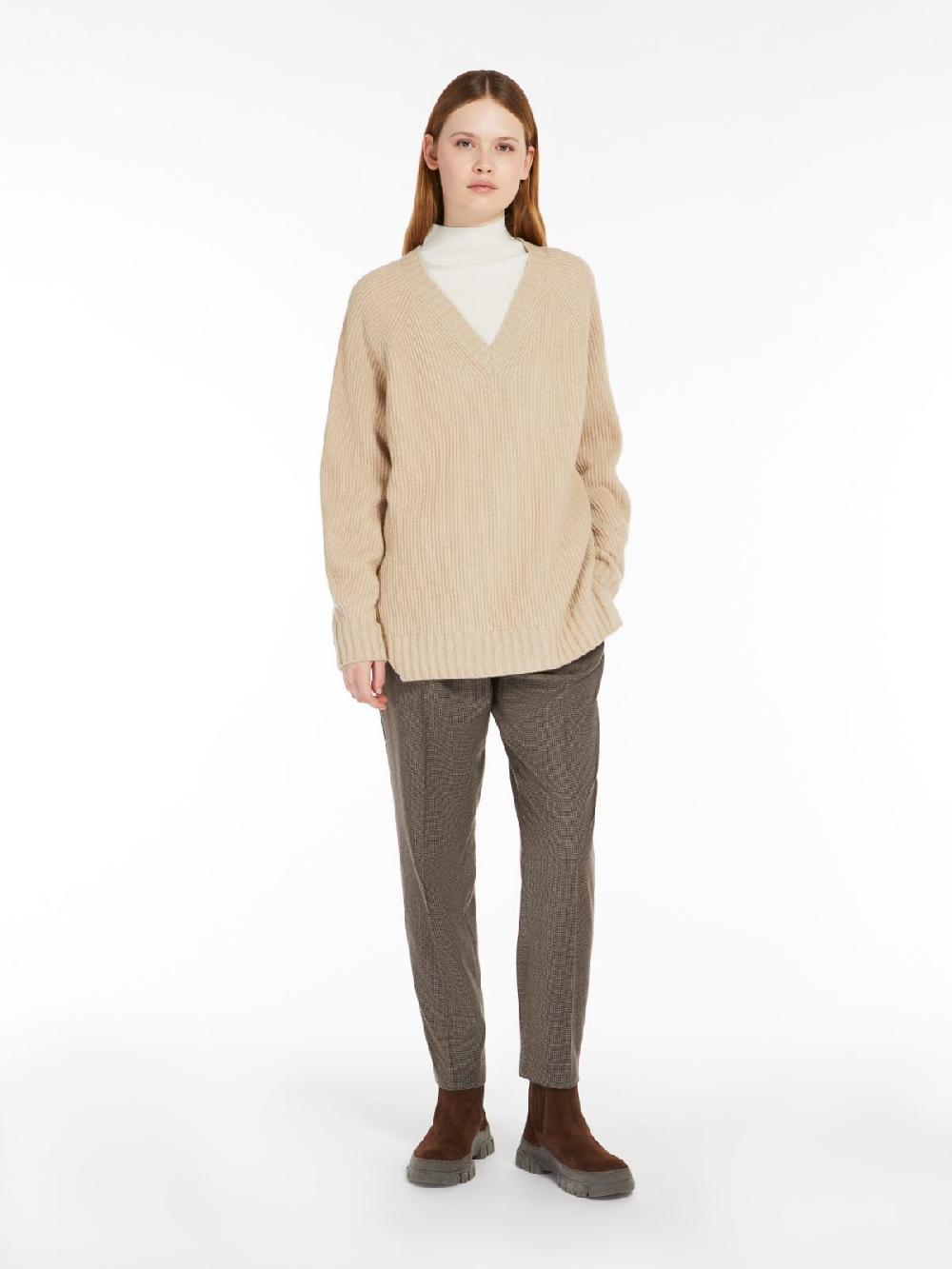 Weekend Maglia a V in lana viscosa e cachemire