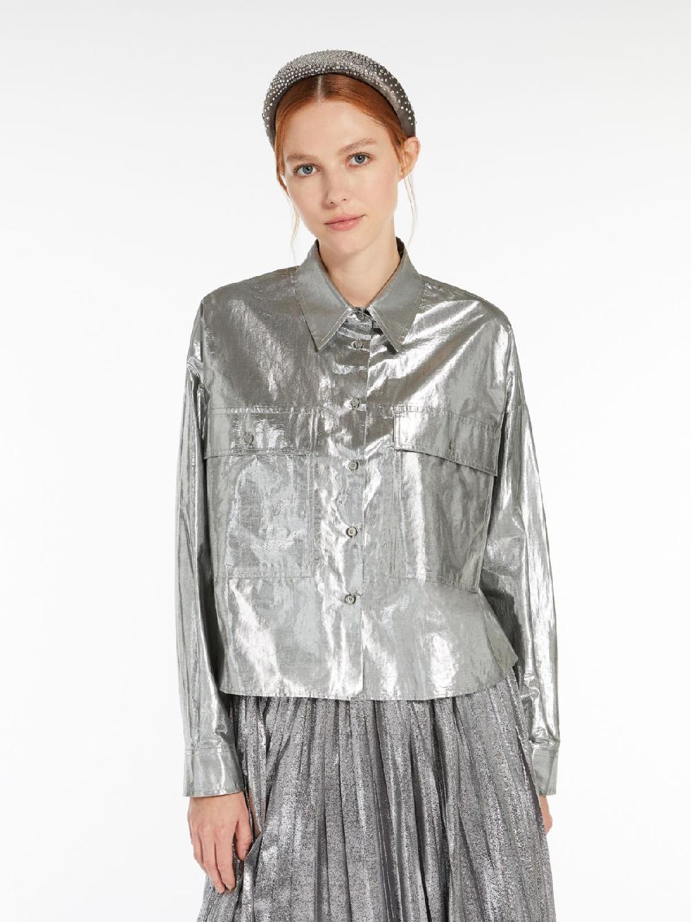 Weekend Camicia in cotone lamé Fino Al -60%