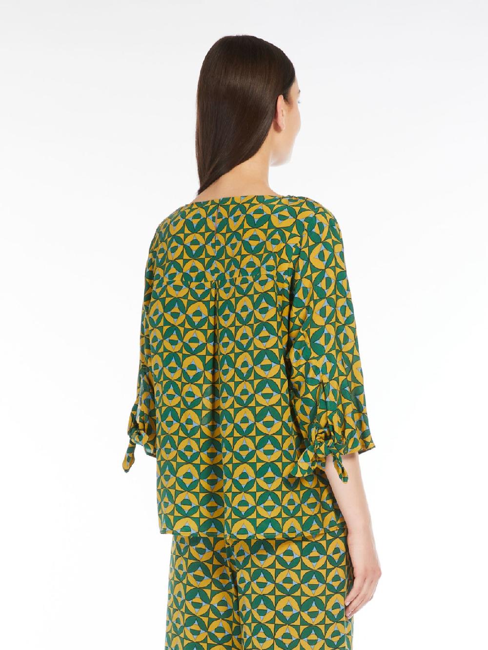 Weekend Blusa in crêpe de Chine stampato Offerte