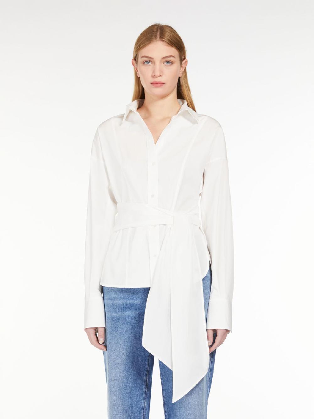 Weekend Camicia incrociata in popeline di cotone Negozio