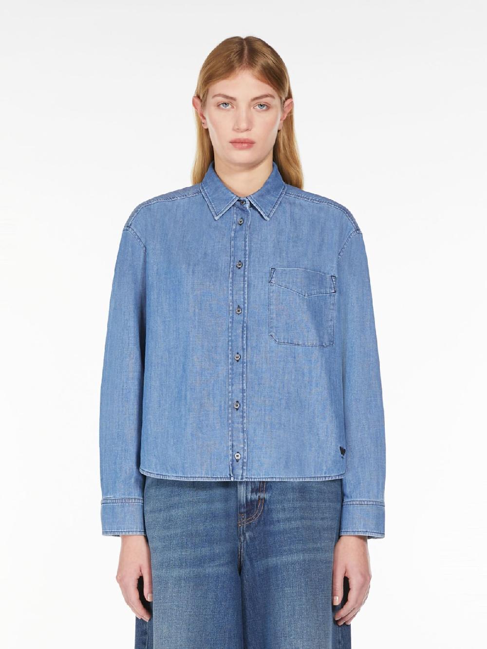 Weekend Camicia in denim di cotone In Linea