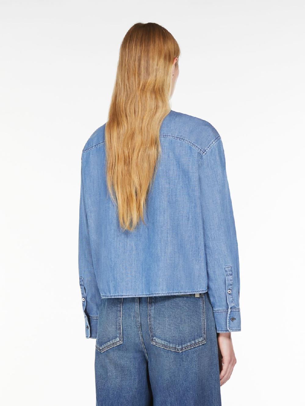 Weekend Camicia in denim di cotone In Linea