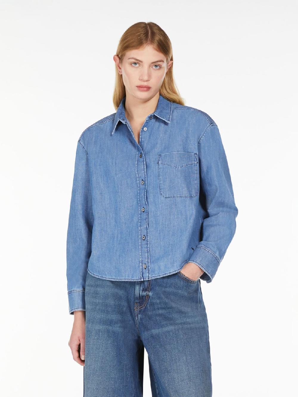 Weekend Camicia in denim di cotone In Linea