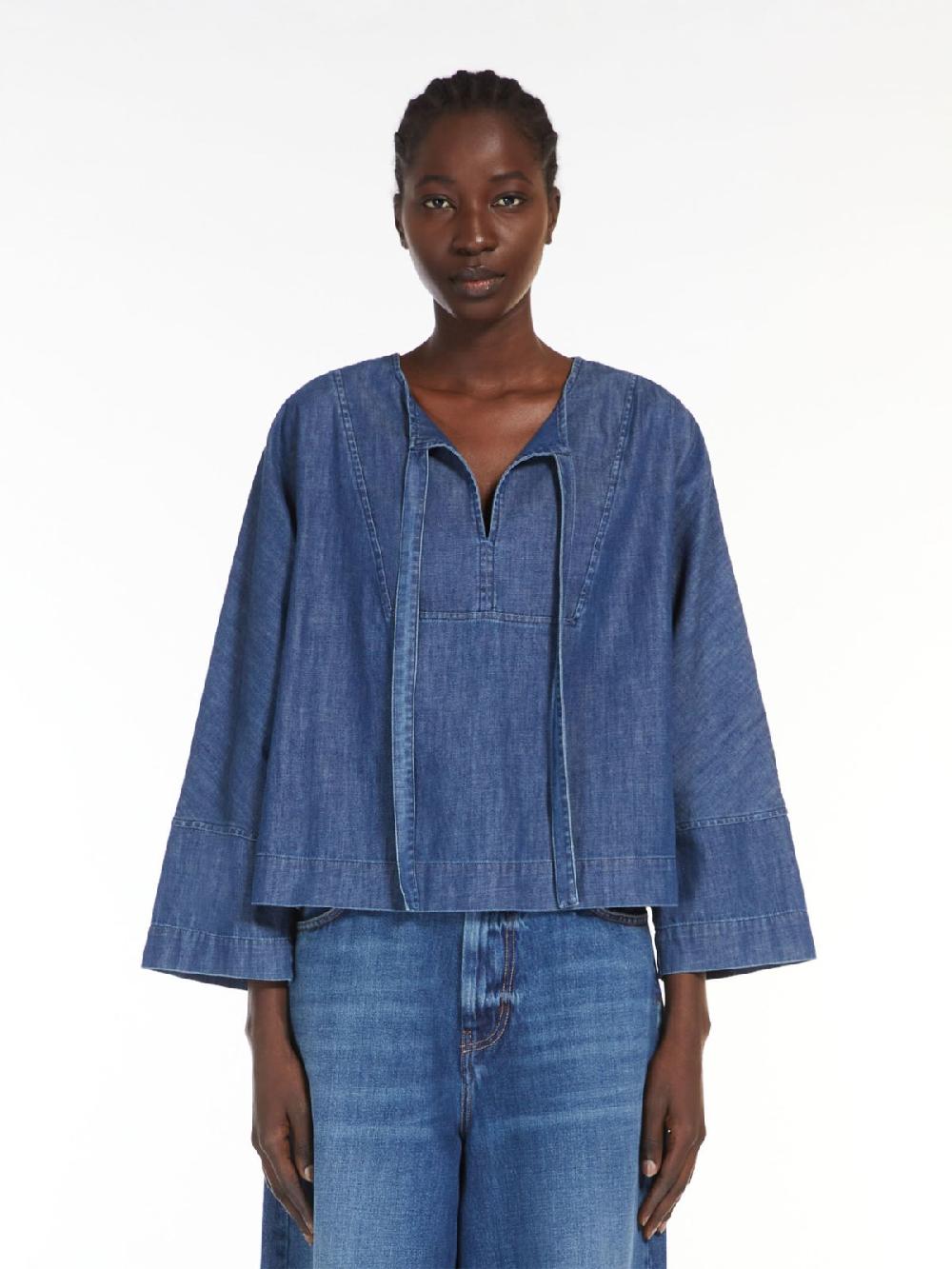 Weekend Blusa marinier in denim Qualità