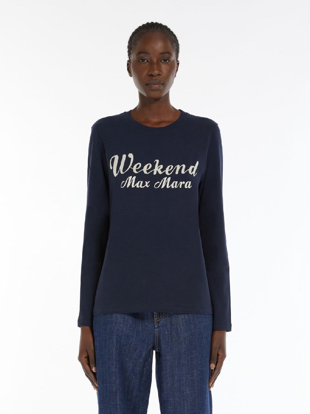 Weekend T-shirt in cotone con stampa Negozi Online