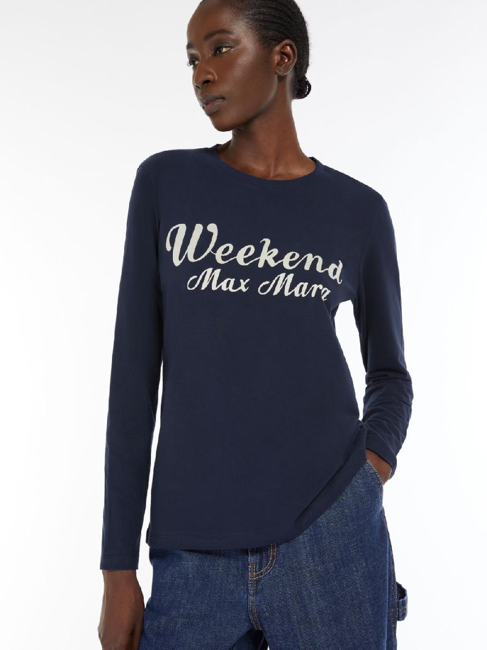 Weekend T-shirt in cotone con stampa Negozi Online