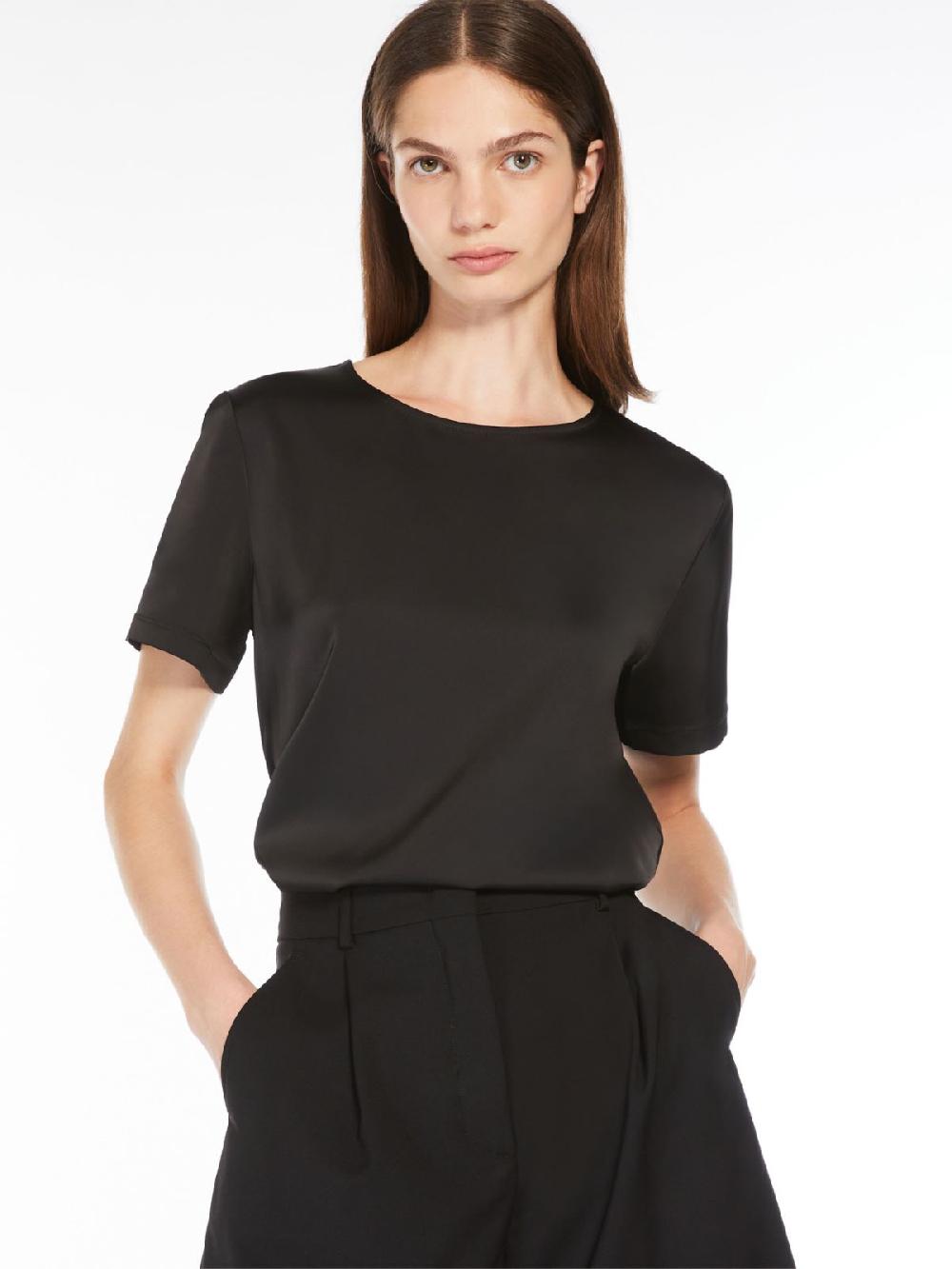 Weekend T-shirt in raso e jersey Presa