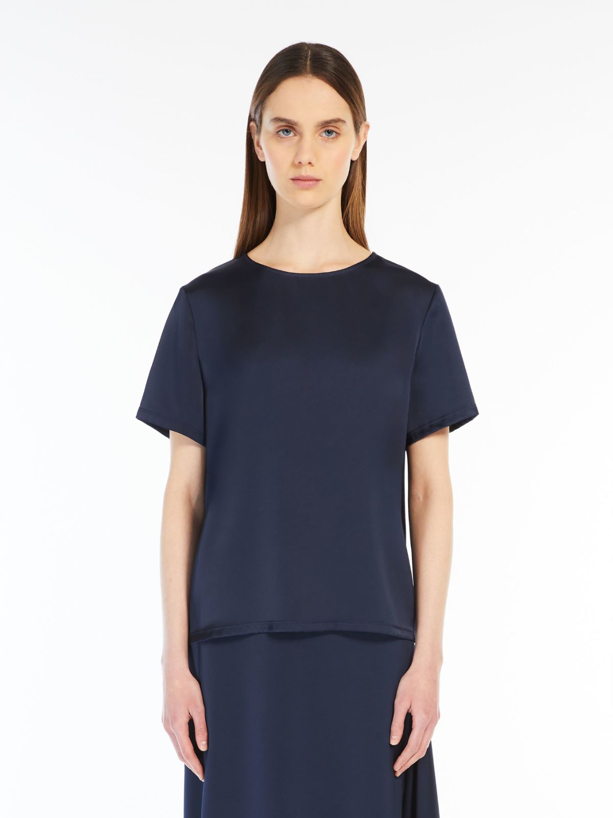 Weekend T-shirt in raso e jersey Sconto