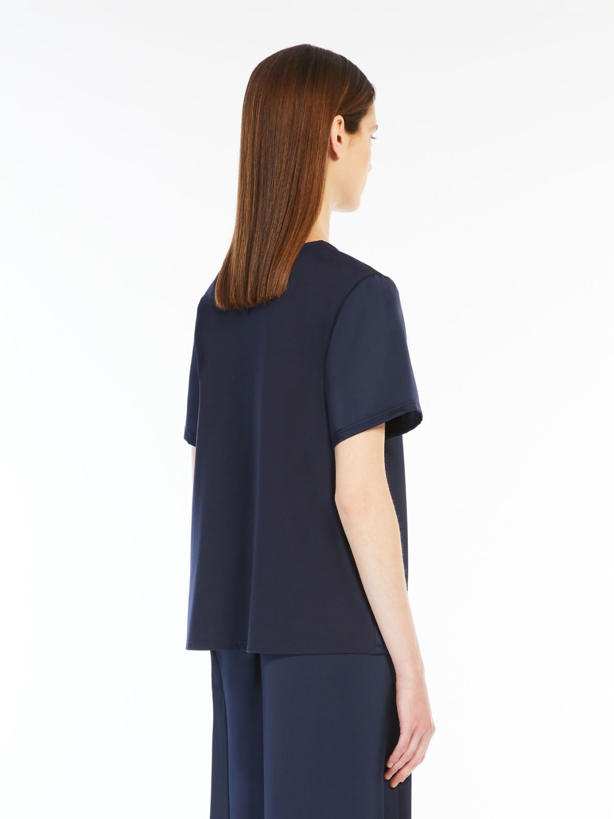 Weekend T-shirt in raso e jersey Sconto