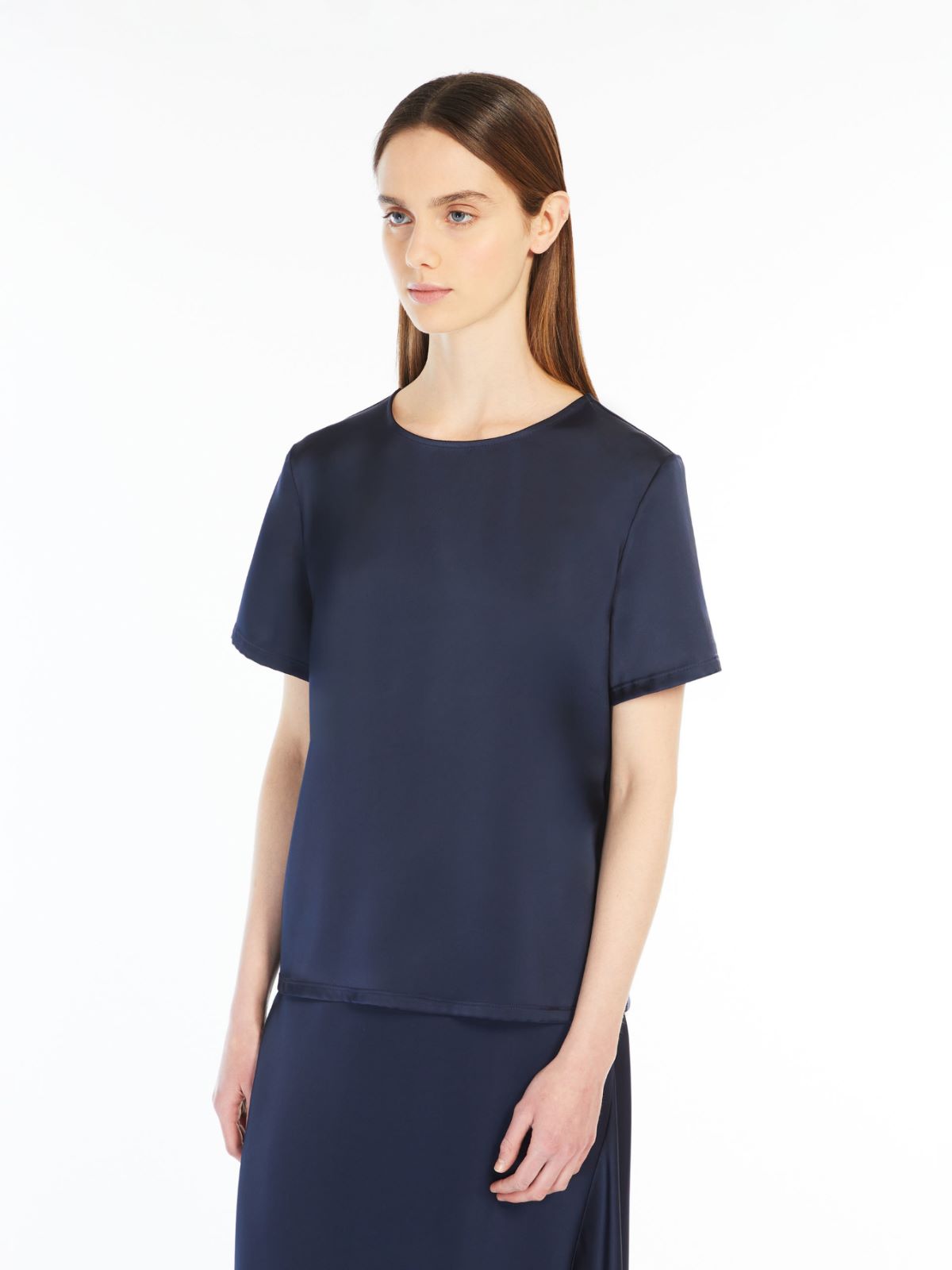 Weekend T-shirt in raso e jersey Sconto