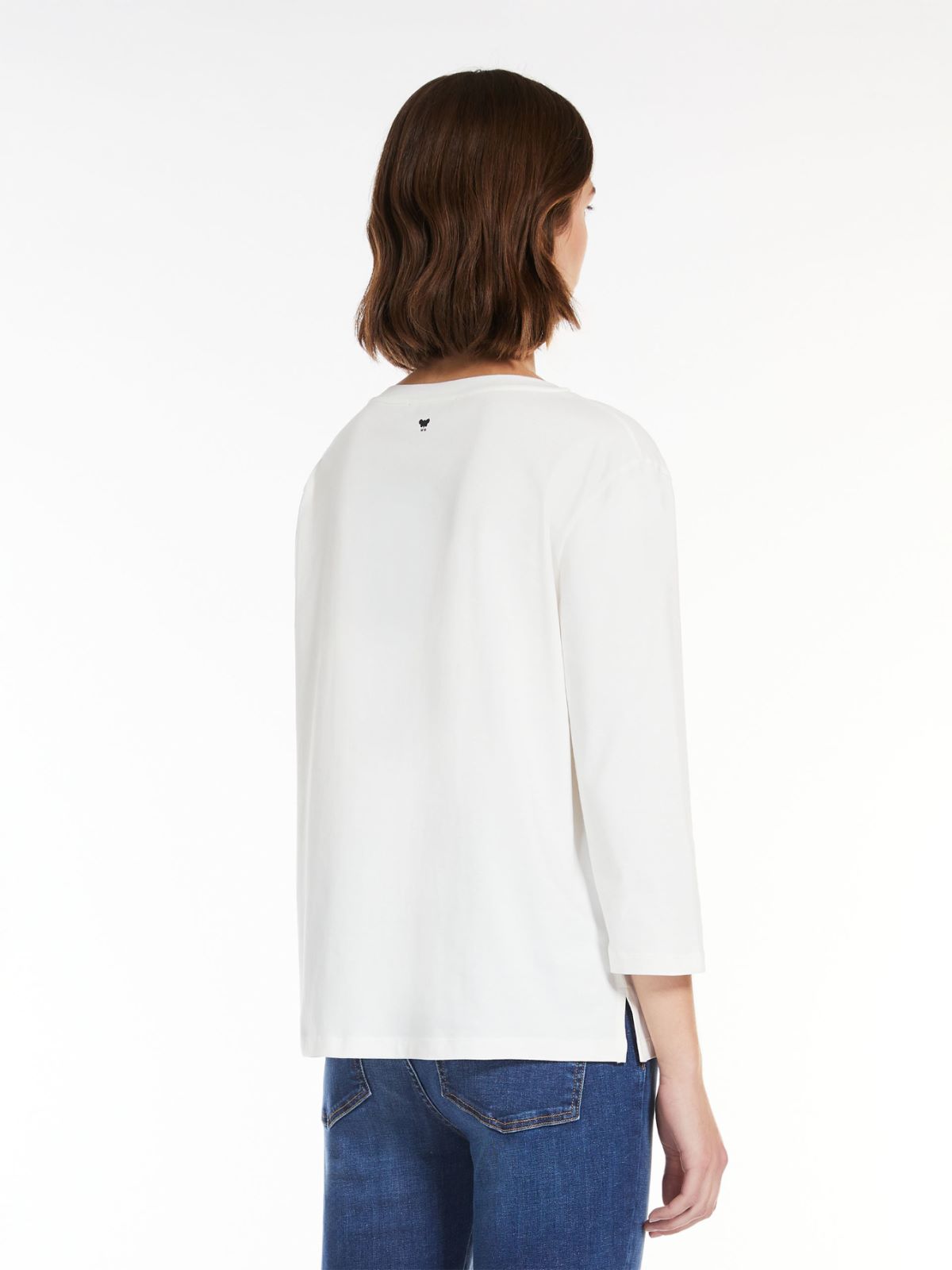Weekend T-shirt a barchetta in jersey Saldi Di Fabbrica