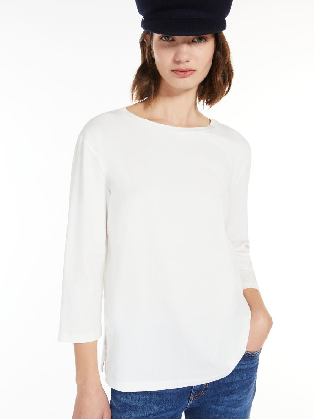 Weekend T-shirt a barchetta in jersey Saldi Di Fabbrica