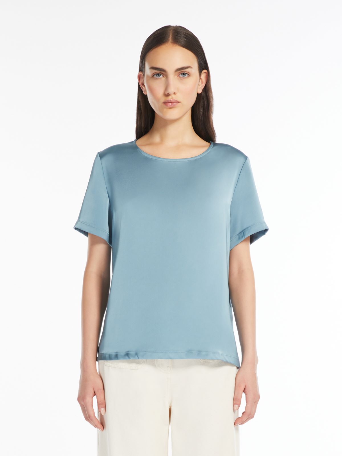 Weekend T-shirt in raso e jersey Vendite Flash